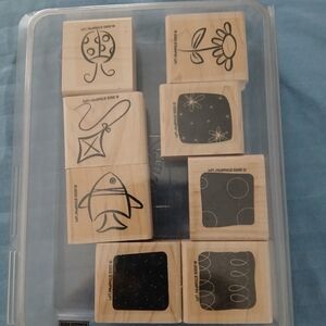 Stampin' Up! Home Design Stamps - Black and Tan